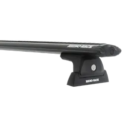 Rhino Rack Vortex Rlt600 Ditch Mount Black 3 Bar Roof Rack For Dodge Ram 3500 4Dr Ute Mega Cab 01/10 On