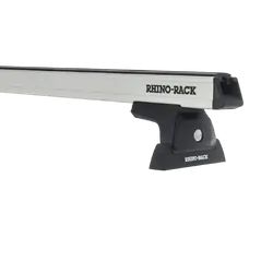 Rhino Rack Heavy Duty Rlt600 Ditch Mount Silver 3 Bar Roof Rack For Dodge Ram 3500 4Dr Ute Mega Cab 01/10 On