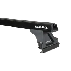 Rhino Rack Heavy Duty RLTF Black 1 Bar Roof Rack to suit ISUZU F-Series 4dr Truck Stepped Roof 86 to