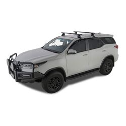 Rhino Rack Vortex 2500 Black 2 Bar Roof Rack For Toyota Fortuner Gx 5Dr Suv 11/15 On