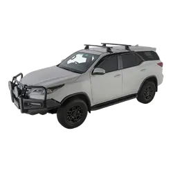 Rhino Rack Vortex 2500 Black 2 Bar Roof Rack For Toyota Fortuner Gx 5Dr Suv 11/15 On