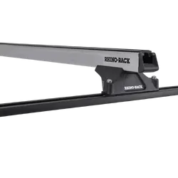 Rhino Rack Heavy Duty Rltp Trackmount Silver 2 Bar Roof Rack For Ssangyong Musso 5Dr 4Wd 07/96 To 07/98