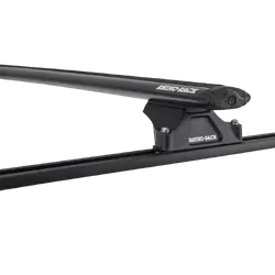Rhino Rack Vortex Rltp Trackmount Black 2 Bar Roof Rack For Ssangyong Musso 5Dr 4Wd 07/96 To 07/98