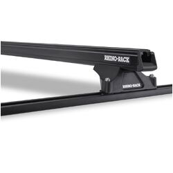 Rhino Rack Heavy Duty Rltp Trackmount Black 2 Bar Roof Rack For Holden Rodeo Tf 4Dr Ute Crew Cab 07/88 To 05/98