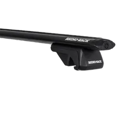 Rhino Rack Vortex Sx Black 2 Bar Roof Rack For Ford Ranger Wildtrak Px/Px2/Px3 4Dr Ute Double Cab (With Roof Rails) 06/12 On