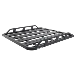 Rhino Rack Pioneer Tradie (1328mm X 1236mm) For Nissan Navara (Pre Facelift) Np300 4Dr Ute Dual Cab (With Roof Rails) 15 To 21