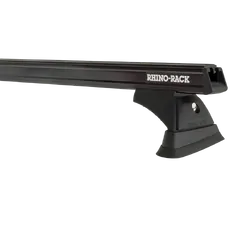 Rhino Rack Heavy Duty Rch Black 2 Bar Roof Rack For Nissan X-Trail T31 5Dr Suv 10/07 To 02/14