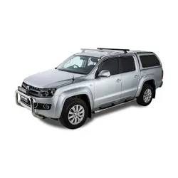 Rhino Rack Heavy Duty Rch Black 1 Bar Roof Rack (Rear) For Volkswagen Amarok 2H 4Dr Ute Dual Cab 02/11 On