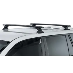 Rhino Rack Vortex Rch Black 3 Bar Roof Rack For Infiniti Qx80 4Dr Suv With Roof Rails Removed 01/14 On