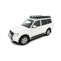 Rhino Rack Pioneer Tradie (2128mm X 1236mm) For Mitsubishi Pajero Ns-Nx 4Dr 4Wd Lwb (With Roof Rails) 11/06 On