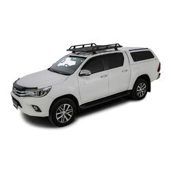 Rhino Rack Pioneer Tradie (1528mm X 1236mm) For Toyota Hilux Gen 8 4Dr Ute Double Cab 10/15 On