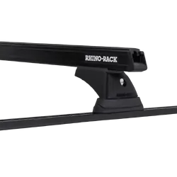 Rhino Rack Heavy Duty Rch Trackmount Black 2 Bar Roof Rack For Ford Ranger Pj/Pk 4Dr Ute Crew Cab 01/07 To 08/11