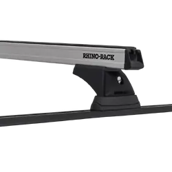 Rhino Rack Heavy Duty Rch Trackmount Silver 2 Bar Roof Rack For Nissan Pathfinder 4Dr 4Wd 10/92 To 10/95