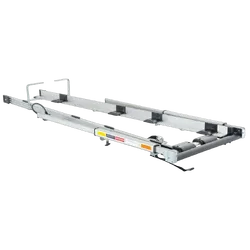 Rhino Rack Slide Out Ladder Loader (T7-Slrs) With Vortex Bars In Black For Toyota Rav4 Gen 5, Xa50 5Dr Suv With Flush Rails 05/19 On