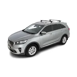 Rhino Rack Vortex Rcl Black 2 Bar Roof Rack For Kia Sorento Gen3, Um 4Dr Suv With Flush Rails 15 To 20