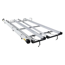 Rhino Rack CSL Double 3.0m Ladder Rack System with Conduit to suit TOYOTA Hiace Gen 5 2dr Van SLWB 05 to 19