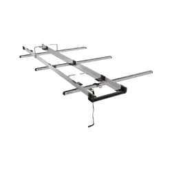 Rhino Rack Multislide 4.0m Ladder Rack with 470mm Roller to suit TOYOTA Hiace Gen 6 2dr Van LWB 19 to