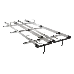 Rhino Rack Multislide Double 3.0m Ladder Rack System to suit FORD Transit Custom Gen1 2dr Van SWB 14 to