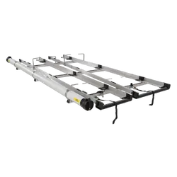 Rhino Rack Multislide Double 3.0m Ladder Rack System with Conduit to suit FORD Transit Custom Gen1 2dr Van SWB 14 to