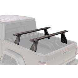Rhino Rack Reconn-Deck 2 Bar Ute Tub System For Ram 1500 Gen4, Ds (5'7" Bed With Rambox) With Utility Tracks Installed 4Dr Ute Crew Cab 19 On
