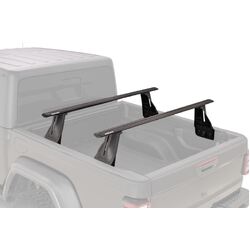 Rhino Rack Reconn-Deck 2 Bar Vortex Ute Tub System For Ram 1500 Gen4, Ds (5'7" Bed With Rambox) With Utility Tracks Installed 4Dr Ute Quad Cab 19 On