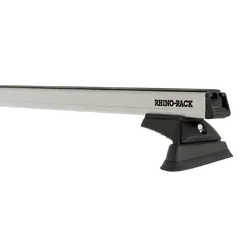 Rhino Rack Heavy Duty Rcl Silver 2 Bar Rhino-Rack Backbone Roof Rack For Jeep Wrangler Jk 2Dr 4Wd Hard Top 02/11 To 03/19