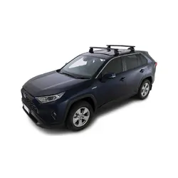 Rhino Rack Vortex 2500 Black 2 Bar Roof Rack For Toyota Rav4 Gen 5, Xa50 5Dr Suv 19 On