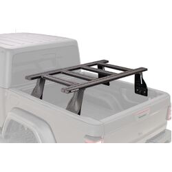Rhino Rack Reconn-Deck 2 Bar Ute Tub System With 4 Ns Bars For Jeep Gladiator Jt With Trail Rails Installed 4Dr Ute 20 On