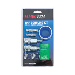Jamec Pem 70.0123 1/4" Euro Equivalent Unfitted Air Hose Coupling Kit