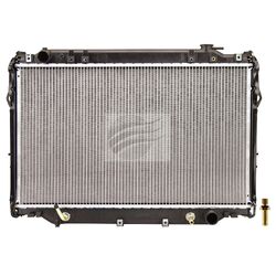 Jayrad Radiator – Suits Toyota Hilux LN86R (2.8L Diesel, M/T, C/B), Bent Outlet, RA155, E39, Core: 452x529x48