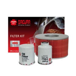 4WD Filter Kit For Toyota Landcruiser HDJ100R 1HD-FTE 4.2L Diesel Turbo 10/2000-10/2007