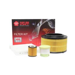 Sakura 4WD Filter Kit For FORD EVEREST UA P5AT 3.2L Diesel TURBO DIESEL 07/2015-