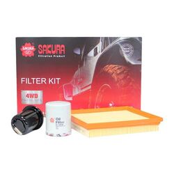 Sakura 4WD Filter Kit For FORD COURIER PC G6  2.6L Petrol MPFI 1991-1996 4x4 Tou