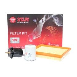 Sakura 4WD Filter Kit For FORD COURIER PD G6E 2.6L Petrol MPFI 1996-1999 4x4 Tou