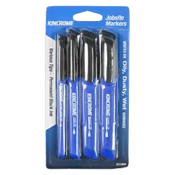 Kincrome Permanent Marker Starter Pack 4 Pack Black
