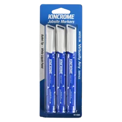 Kincrome Paint Marker Bullet Tip 3 Piece White