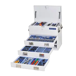 Kincrome Truck Box Tool Kit 219 Piece 3 Drawer White
