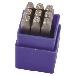 Kincrome Number Stamp Set 9 Piece 8Mm