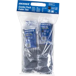 Kincrome Black Cable Tie Combo Pack 1000 Piece