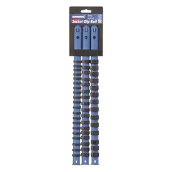 Kincrome Socket Clip Rail Set 3 Piece 1/4, 3/8 & 1/2" Drive