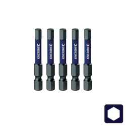 Kincrome Hex 2.5Mm Impact Bit 50Mm 5 Piece