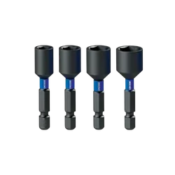 Kincrome Magnetic Nutsetter Impact Bit Mixed Pack 50Mm 4 Piece