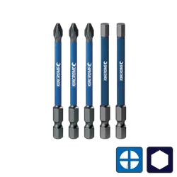 Kincrome Phillips #2 & Hex 5Mm Impact Bit Mixed Pack 75Mm 5 Piece