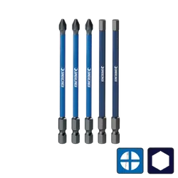 Kincrome Phillips #2 & Hex 5Mm Impact Bit Mixed Pack 100Mm 5 Piece