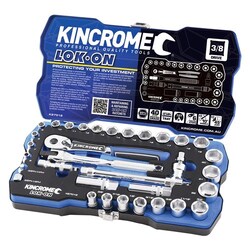 Kincromelok-On Socket Set 33 Piece 3/8" Drive - Metric & Imperial