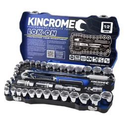 Kincrome Lok-On Socket Set 41 Piece 1/2" Drive - Metric & Imperial