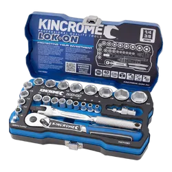 Kincrome Lok-On Socket Set 26 Piece 1/4" & 3/8" Drive - Metric