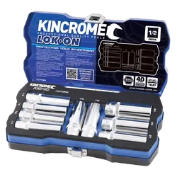 Kincrome Lok-On Socket Set 9 Piece 1/2" Drive - Metric