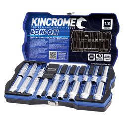 Kincrome Lok-On Socket & Spark Plug Set 18 Piece 1/2" Drive