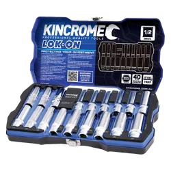 Kincrome Lok-On Socket & Spark Plug Set 18 Piece 1/2" Drive